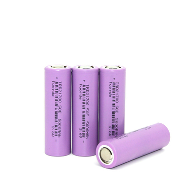 Lithium-Ionen-Batteriezelle 5000mAh 3.6V 21700 UN38.3 Zylindrische 2C-Ausladung