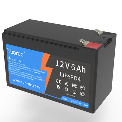 Personalisierte Lifepo4-Tiefe Zyklusbatterie, 12V 6Ah AGV Lifepo4-Batterie