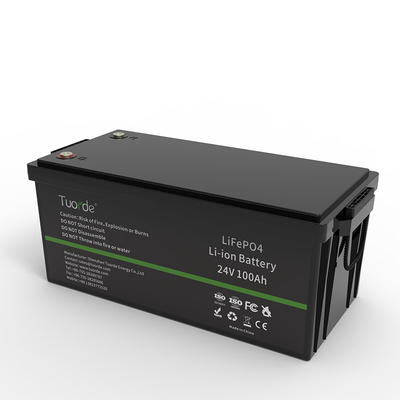 24V 25,6V 100Ah Wiederaufladbare Lithium-Tiefenzyklusbatterie