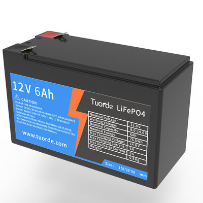 Personalisierte Lifepo4-Tiefe Zyklusbatterie, 12V 6Ah AGV Lifepo4-Batterie