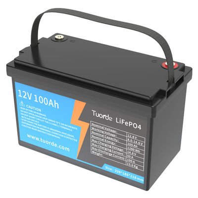 Lithium-Tiefenzyklus-Batterie, 12V 100Ah AGV Lithium-Ionen-Batterie E-RICKSHAW-Batterie Solarbatterie