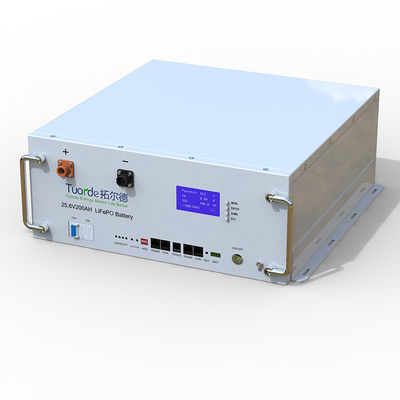 25.6V 200Ah LFP-Basisstation Batterie-Rack Montiert Spitzenentladung Strom 110A 1S